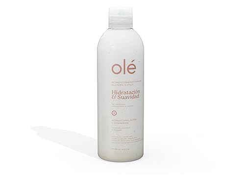 OLÉ Acondicionador de algodón y coco  Acondicionador de algodón y coco  para un cabello más fuerte, grueso y largo - suave y brillante