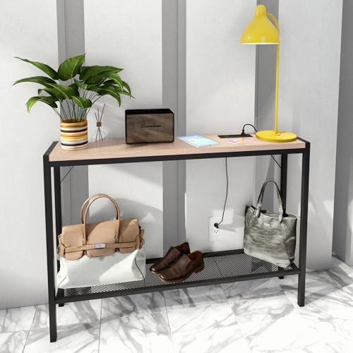 LED Light Console Table For Living Room Industrial Console Table With ...