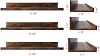 Giftgarden Floating Shelves for Wall Set of 3, 40cm Rustic Wall Mounted Ledge Shelf for Bathroom, Bedroom, Living Room, Kitchen