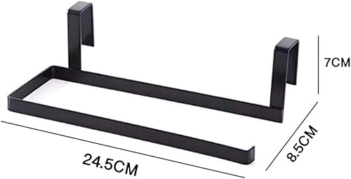 Miniatura 3 de Soporte para rollos de cocina para debajo del gabinete, soporte para toallas de papel higiénico, soporte organizador de perchero (soporte para rollo