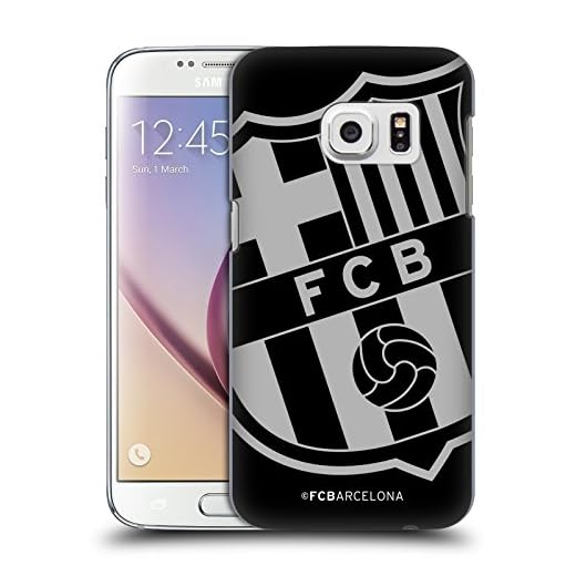 Head Case Designs Officiellt licensierad FC Barcelona överdimensionerad Crest hård baksida skal kompatibel med Samsung Galaxy S7