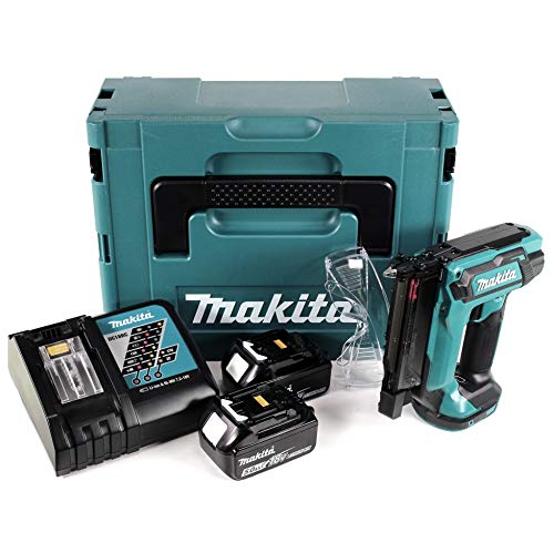 Makita DPT 353 RTJ, cloueuse sans fil, 18 V Li-Ion, coffret Makpac + 2 batteries 5,0 Ah