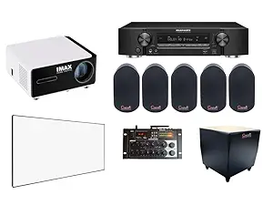 IMAX HOME THEATRE Crystal 5.1 Home Cinema Package | Dolby Atmos | Audio & Video Combo Package