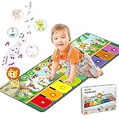 Tappetino Musicale per Bambini, per Pianoforte, da Ballo con10 Animali Natale e Compleanno per Ragazzi 1 2 3 4 5 6 Regalo