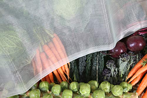 Tierra Garden 50-3510 Haxnicks 12' X 12' Pre-Cut Micromesh Plant Blankets With 24 Fabric Loops #TOP4