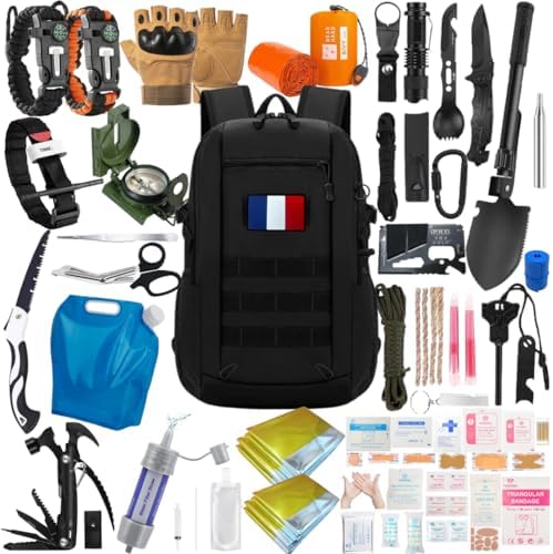 kit de Survie XXL + Trousse De Secours Ultra Complete - Mini Pell...