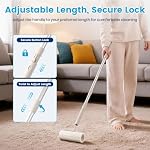 Extra Sticky Long Handle Lint Roller for Pet Hair, Floor - Image 7