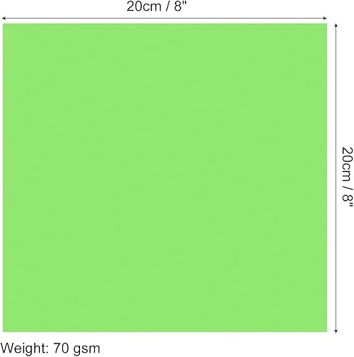 Miniatura 2 de MECCANIXITY 100 hojas de papel de origami de doble cara de 8 x 8 pulgadas (7.7 x 7.7 in) hoja cuadrada para proyectos de manualidades,