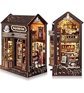 KIT BOOK NOOK fai da te casa in miniatura con luce LED Booknook scaffale per libri inserto D8029