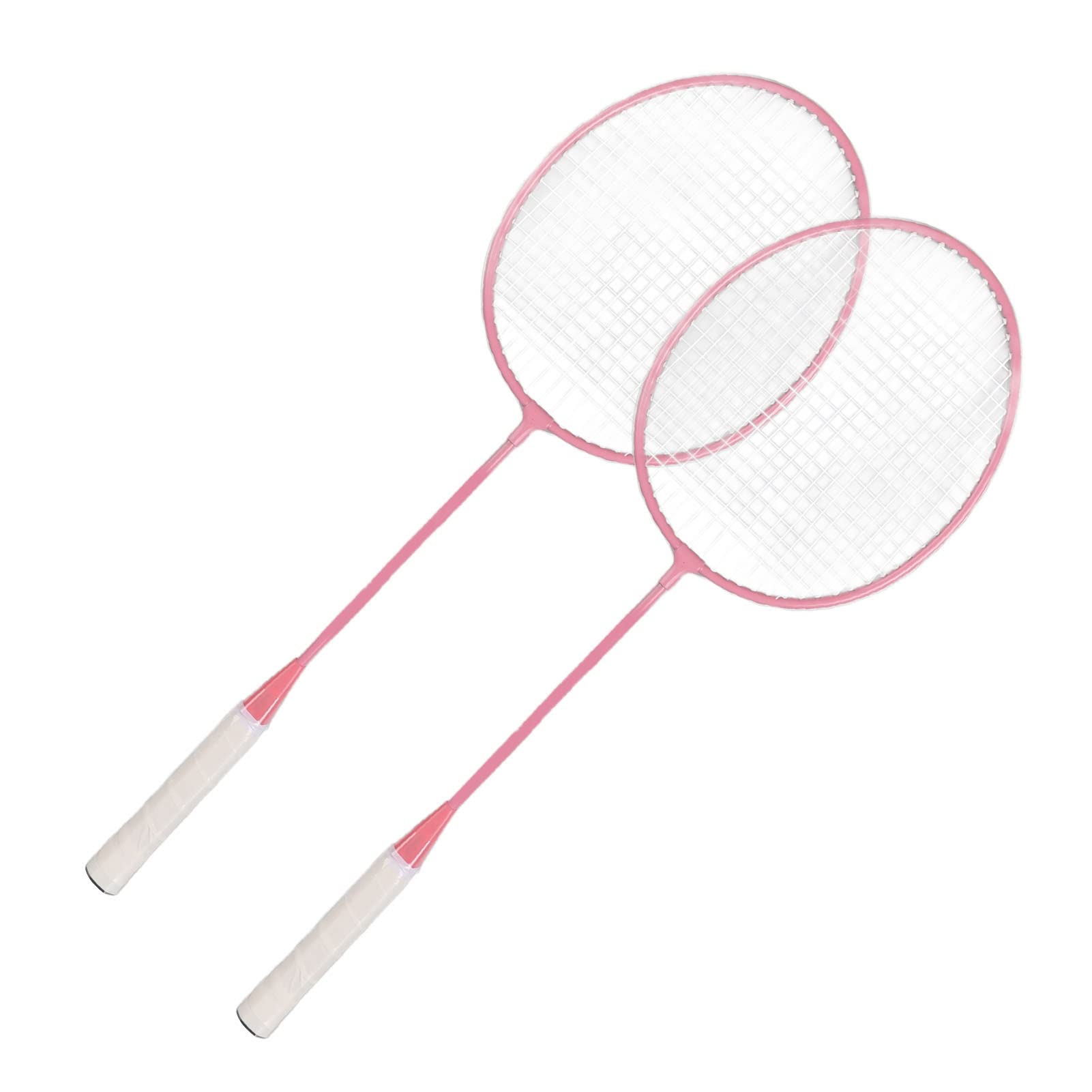 Keenso K1134 Badmintonschläger-Set Split Iron Alloy Badmintonschläger-Set mit Aufbewahrungseimer Aufbewahrungstasche Pink