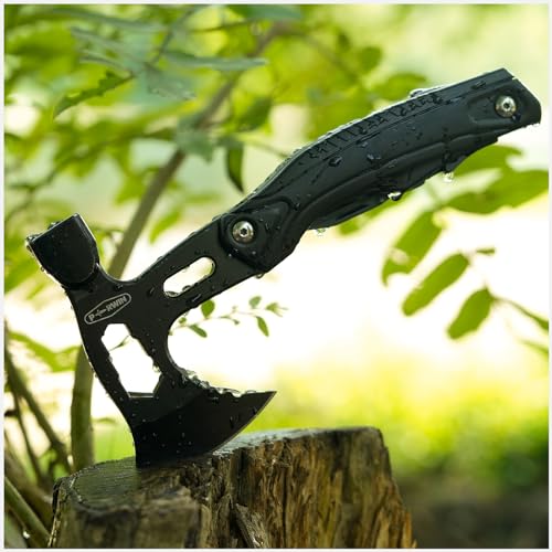 PERWIN Birthday Gifts for Men Dad Husband Him, Father\'s Day Gifts from Daughter Son Wife, 15-in-1 Multi tool Axe Knife Hammer Survival Gear Camping Accessories, Christmas Stocking Stuffer Cool Gadget - Thumbnail 7