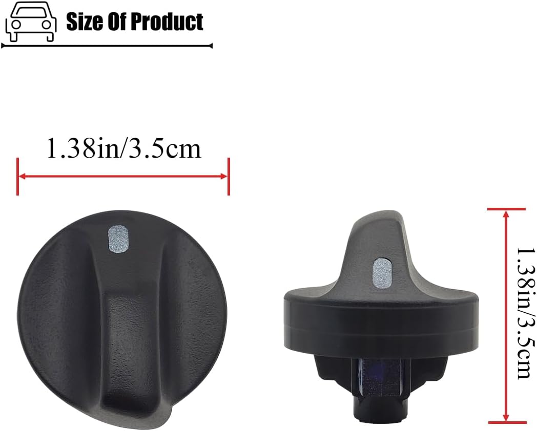 3PCS AC Heater Control Knobs Compatible with Ford F150 Expedition 1999-2005, for Lincoln Navigator 1999-2002, Blower Fan Knobs for XL3Z-18519-AA