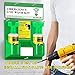CGOLDENWALL Emergency Eye Wash Station Portable Eyewash Station Wall Mounted Eye Wash Kit, OSHA Approved Double 16.9oz Eye Wash Bottles for First Aid (EMPTY Bottles)
