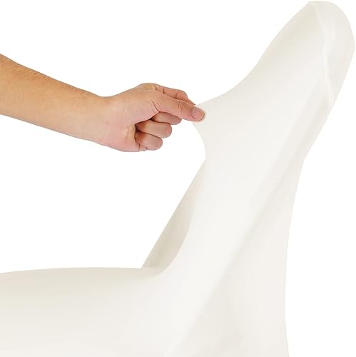 Vista 90 de Fundas de elastano para silla, 12 unidades, protector lavable, fundas de silla plegables para sala de estar, fiesta, banquete, boda, hotel Esmeralda