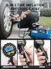 AZUNO Digital Tire Inflator with Pressure Gauge, 200 PSI (0.1 Res) w/LED Flashlight, Heavy Duty Air Compressor Accessories 7pcs Set, w/Lock on Air Dual Head Chuck and 90° Tire Valve #2