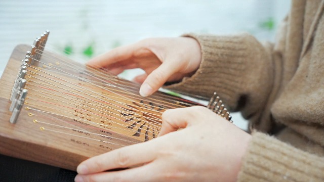 Watch Hluru lyre harp 31 strings Harpika on Amazon Live