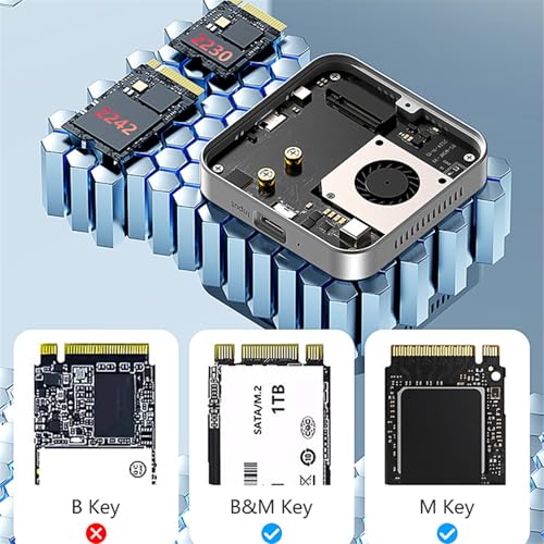 NVME External Hard Disk Case USB 3.1 10Gbps PD100W with Integrated Heat Dissipation Fan Efficient Box - Image 7