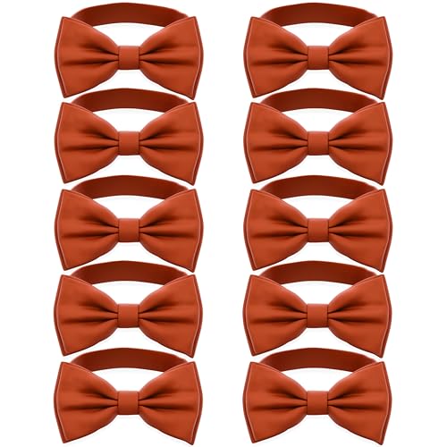 Image of Adam Young Men's Bow Ties Pre-Tied Style Formal Satin Classic Bowtie for Tuxedo Faux Silk