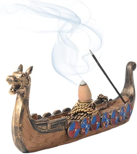 STARROP Quemador de incienso para varillas de incienso tallado a mano adornos de incensario