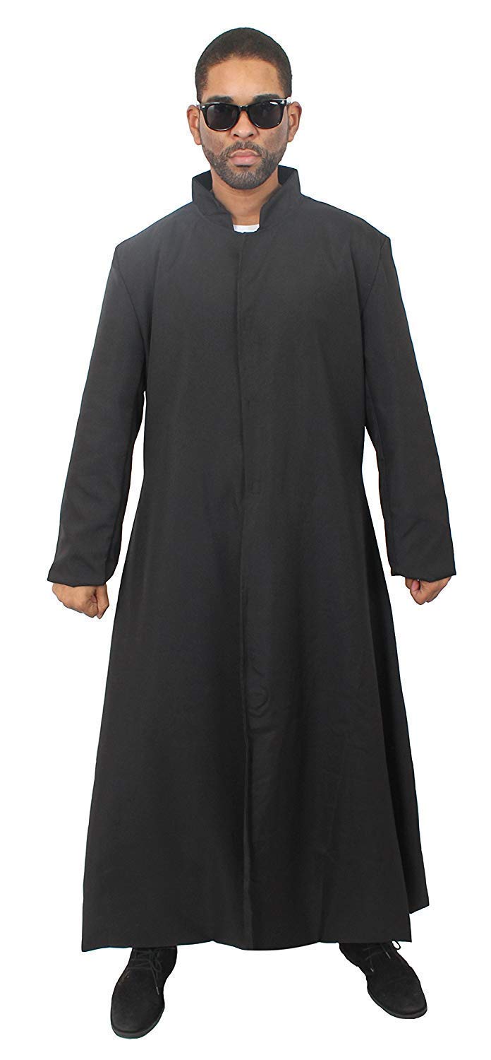 I LOVE FANCY DRESS Veste Duster Noir - Veste Duster Noir du Fameux Film d'action - 2 Tailles Disponible