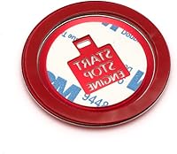 Vista 4 de Xotic Tech - Botón de arranque de motor sin llave, aleación de aluminio roja, compatible con Mazda 3 2020 en adelante