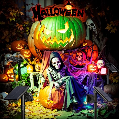 image for JSOT Solar Lights Outdoor Waterproof - Color Changing Spot Lights Outs