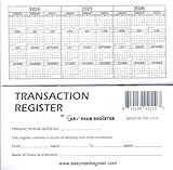Checkbook Register, Made in The USA, Check Registers for Personal, Blank Ledger Transaction Registers for Personal or Business Bank, Check Register Book (24-25-26 Calendars, 10)