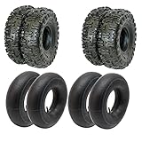 quad 4x4 --> 2x Neumáticos 13.5-6" 4 NEUMÁTICOS DE MINI QUAD: 2x 4x10-6 + 2x 13x5.00-6 CON 4 CAMARAS DE AIRE 6 PULGADAS