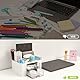 RISEMART Schreibtischorganisator mit 2 Schubladen, multifunktionaler Stifthalter für den Schreibtisch, Schreibtischorganisatoren und Aufbewahrung mit 5 Fächern, Desktop-Organizer für Büro