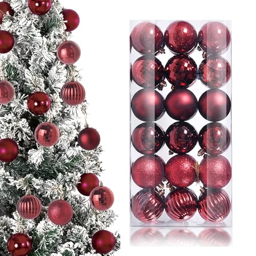 Burgundy Christmas Decorations