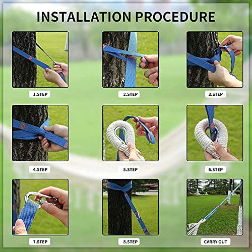 Leize Hammock Hanging Swing Double Boho Brazilian Macrame Fringe Max 500 Lbs For Indoor Outdoor Patio Yard Garden #TOP6