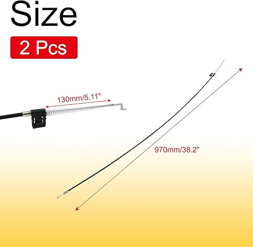 Miniatura 2 de Biaungdo 2 juegos de piezas de repuesto de metal para reclinables con cable, negro resistente palanca de liberación reclinable, mango de tracción,