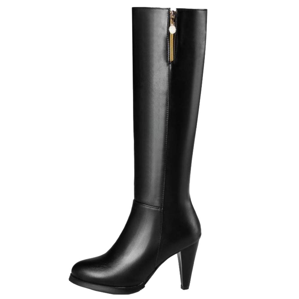 Damen Langschaft Stiefel mit Absatz