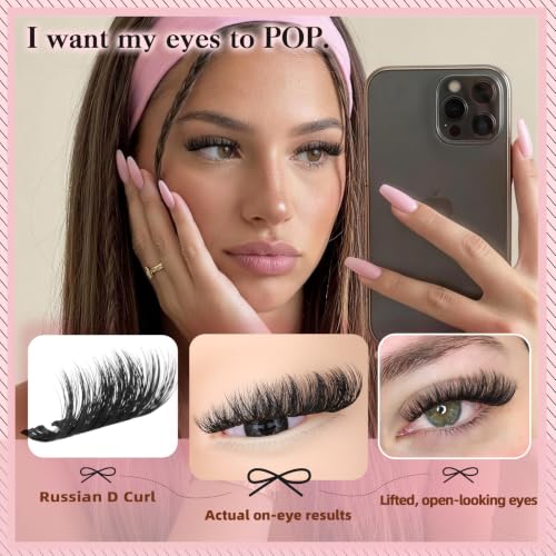 Image of Goddvenus Filter Lash Clusters Russian Volume Eyelashes Clusters