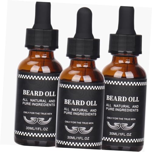 Baluue 5 Peças 1 Líquido Para Crescimento De Barba Óleo Para Cuidados Com A Barba Condicionador De B