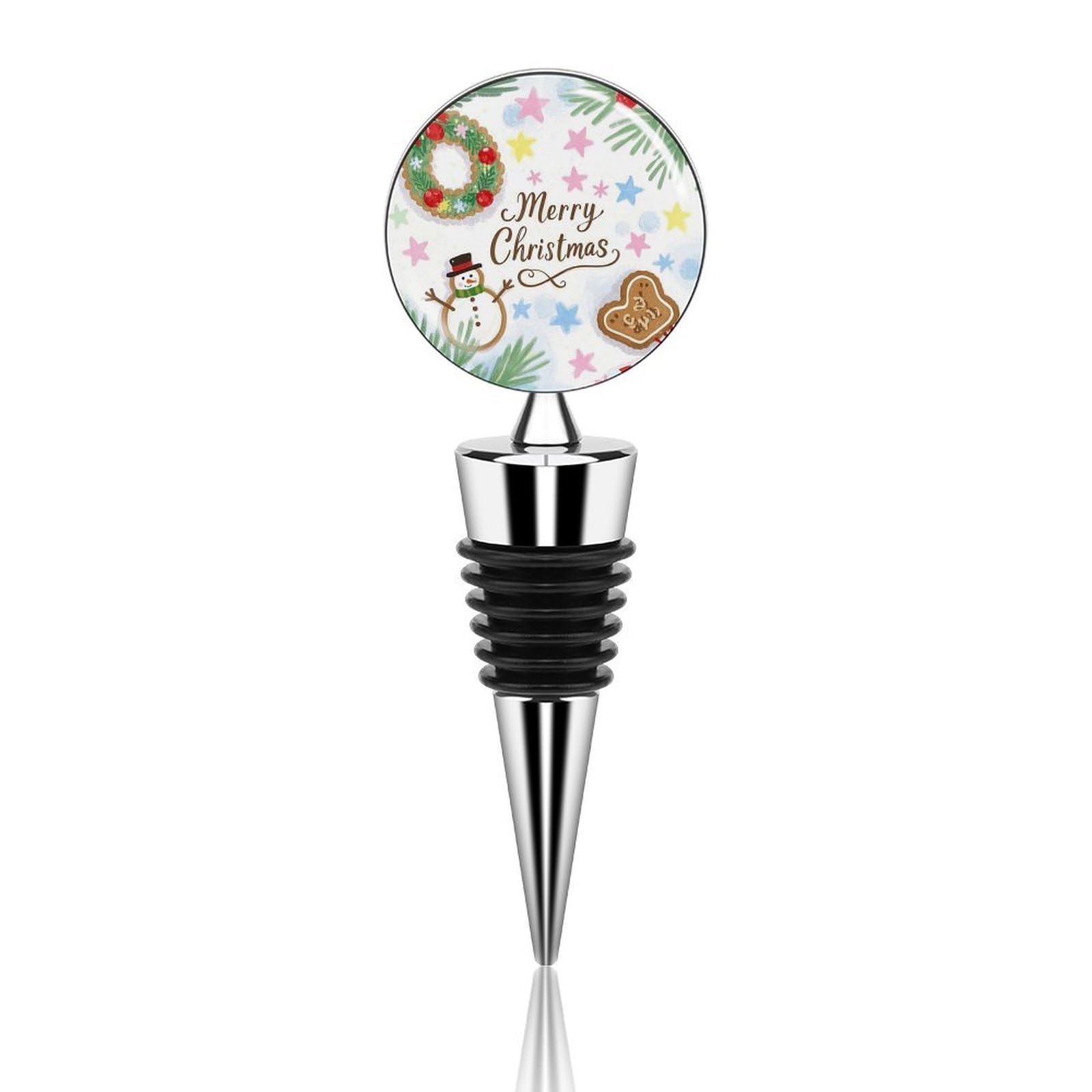 Bouchon de bouteille de vin cadeau de Noël original en alliage de zinc pour amateur de bar