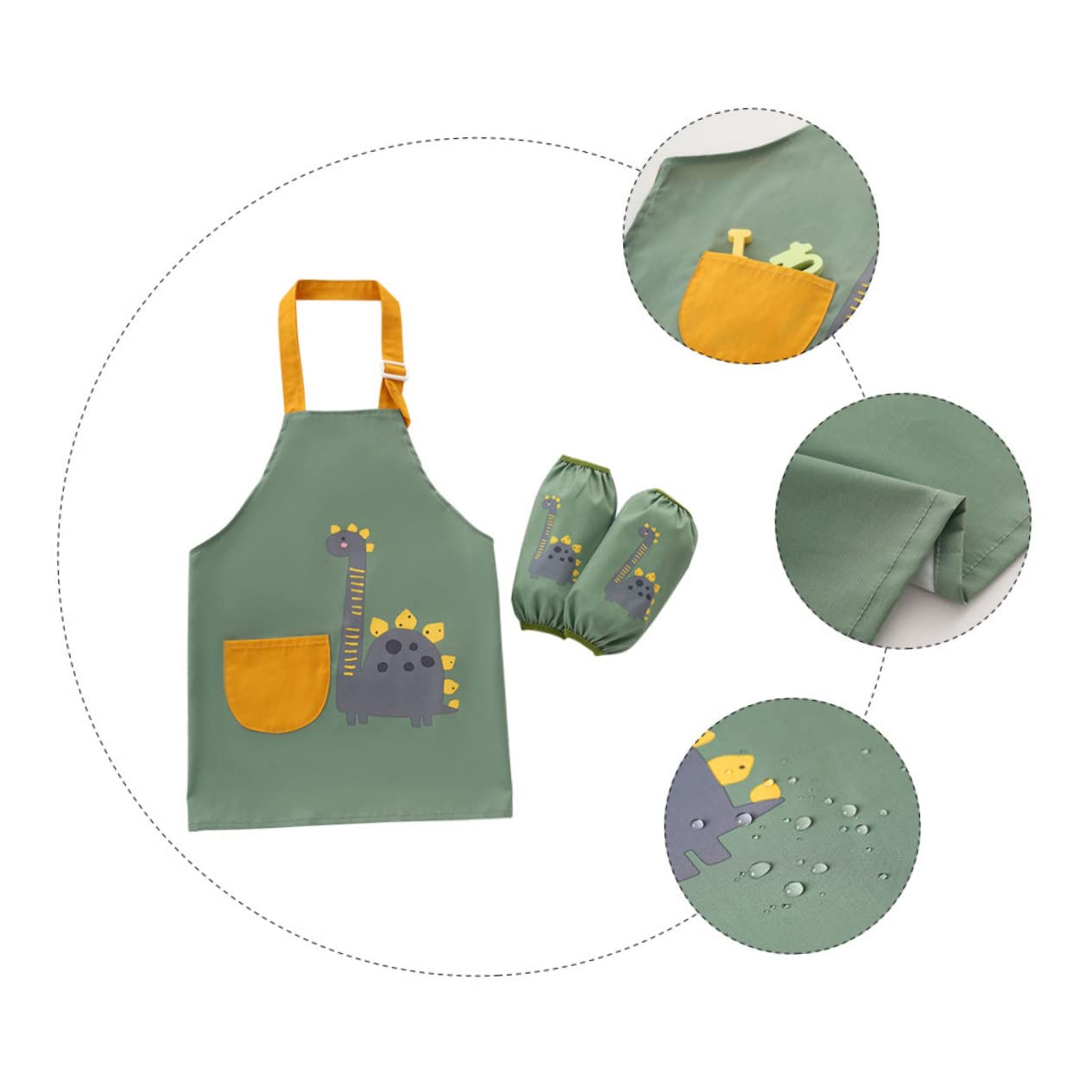 Abaodam Grembiule Per Bambini Sgusciare Le Uova Di Pasqua Grembiule Da Cucina Per Bambini Camice Da Impermeabile Bavaglino Grembiule Da Pittura Camice Per Bambini Stoffa