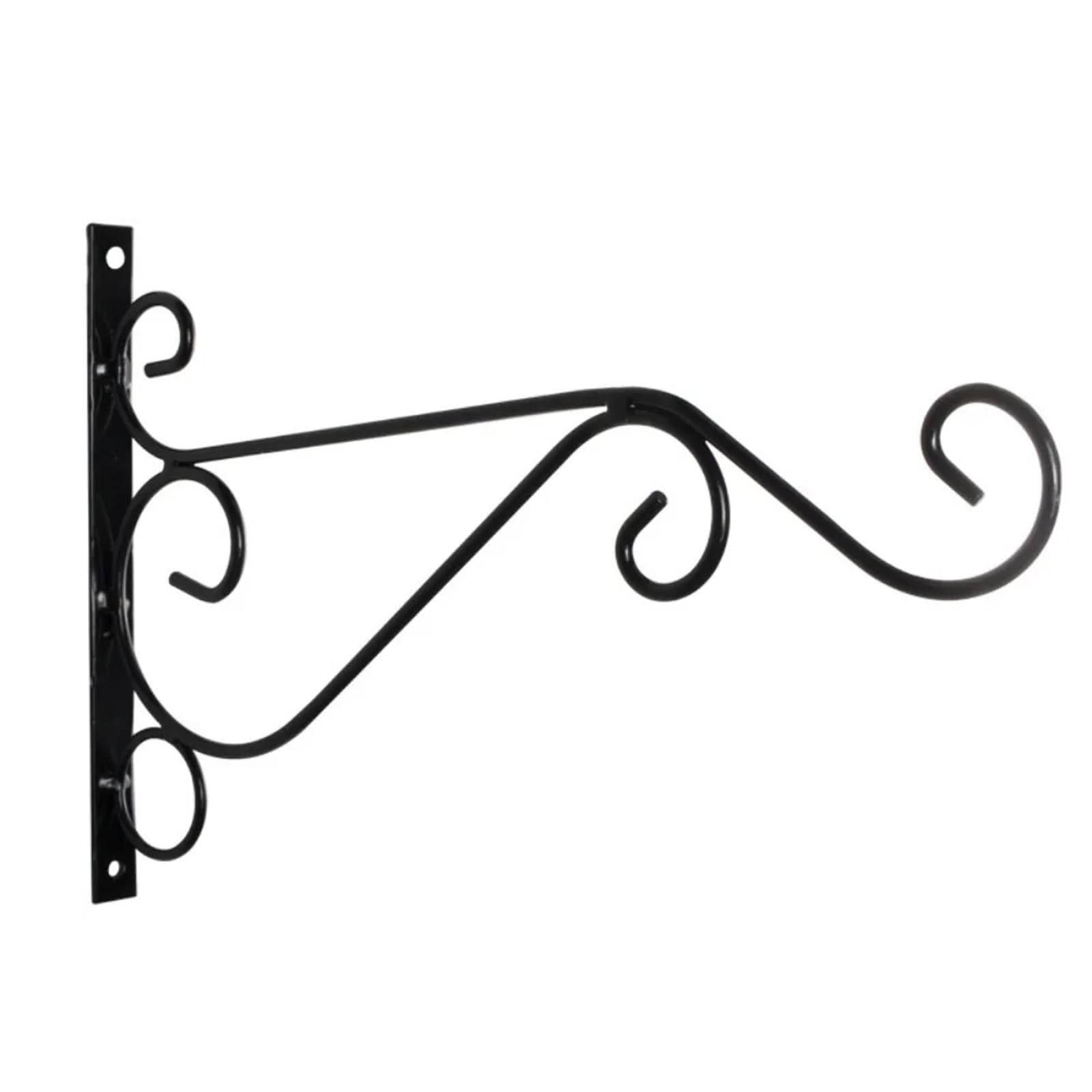 RGOEMHJ Black Hanging Flower Basket Brackets Home Decoration Garden Plant Hanger Hook Indoor Outdoor Backyard for Planter Flower