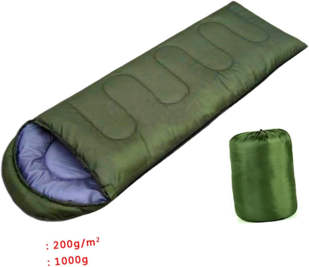 GALPADA Envelope with Hood for Camping Lightweight Outdoor for Hiking and Backpacking Compression Storage Bag Included Army Green Suitable for Spring Summer Fall