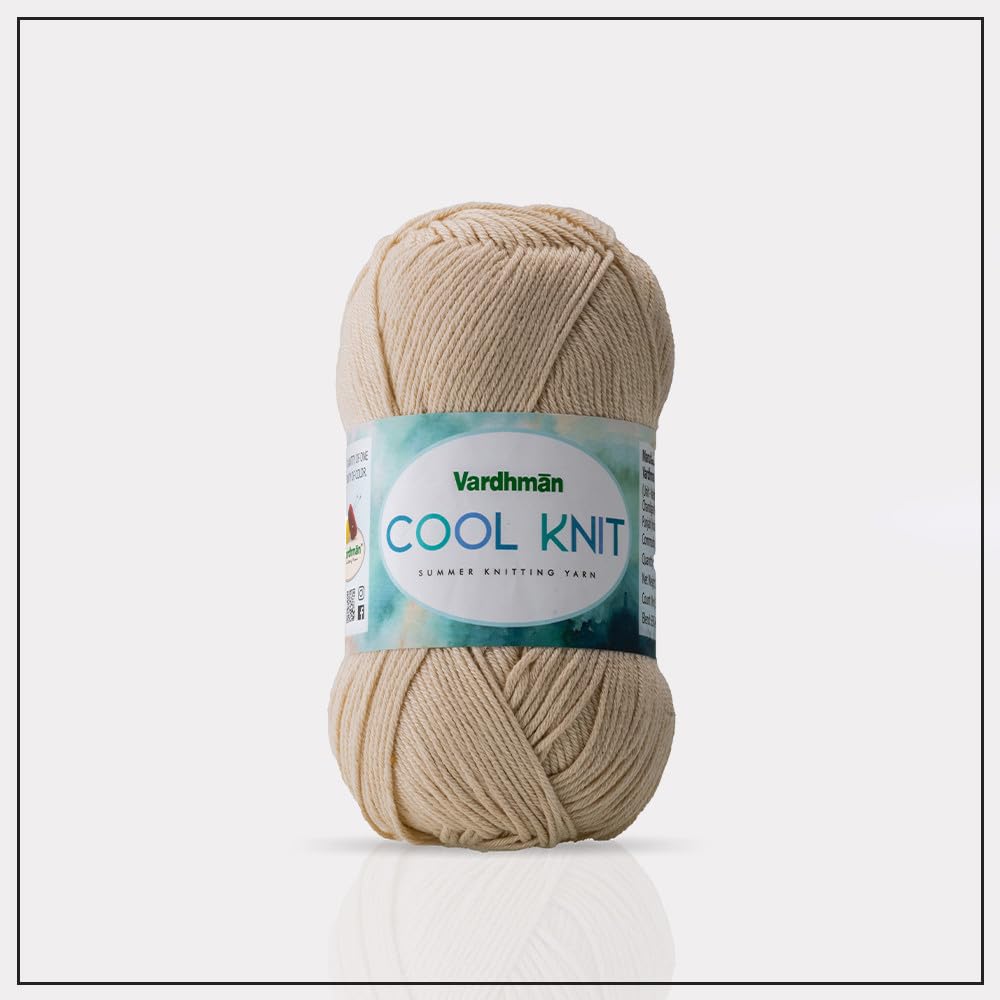 NTGS Vardhman Cool Knit Summer Knitting Yarn Wool Ball Hand Knitting & Art Craft Soft Fingering Crochet Hook Yarn Needles (100Gm Each) (600, CK002 Skin) (B0CX1NM48G) Amazon Price History, Amazon Price Tracker