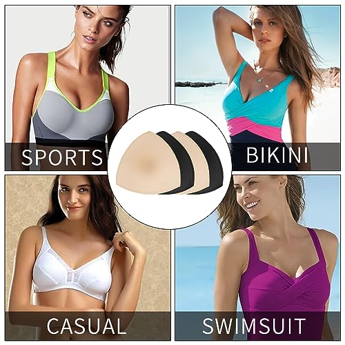 Mozeat Lens 2 Paar BH Einlagen Bra Pads BH-Pads Bikini Einlagen BH-Polsterung Push Up Wasserfest Unterwäsche Einsätze Pads Herausnehmbaren Sport BH Für Sport BH Badeanzug und Bikini