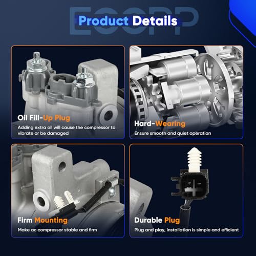 Image of ECCPP AC Compressor 2015-2017 Fit for Ford for F-150 5.0L