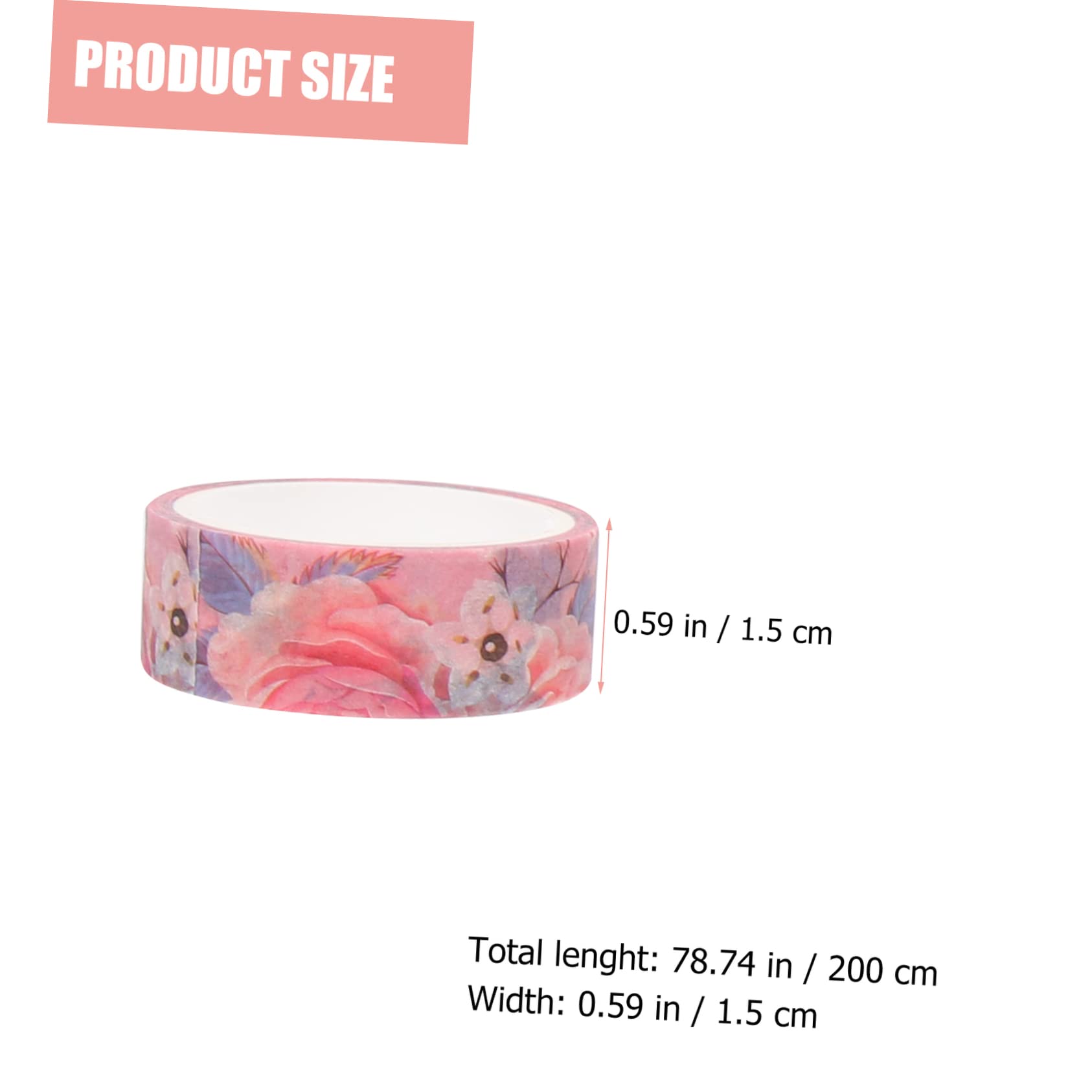 Ciieeo 40rollos Cinta Washi Floral para Scrapbooking y Decoración De Diarios Accesorios para Manualidades Fácil De Usar y Aplicar Superficies