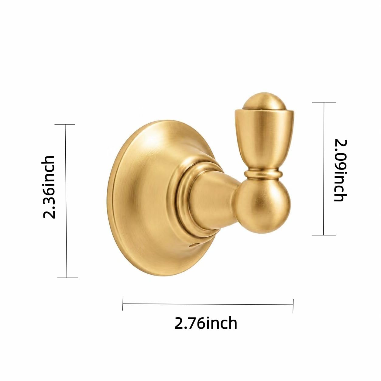 KHTUMEWARE-170372 Champagne Bronze Coat/Robe Hooks in Champagne Bronze — KHTUMEWARE