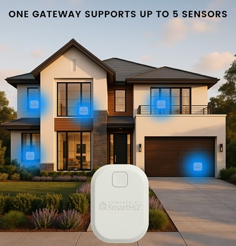 Image of SmartHQ WiFi Water Leak Detector, Personal Security Water Leak Alarm with App Alerts, Wireless Leak Detection for Bathroom, Laundry Room, Basement, Garage, 3-Pack (Battery Included)