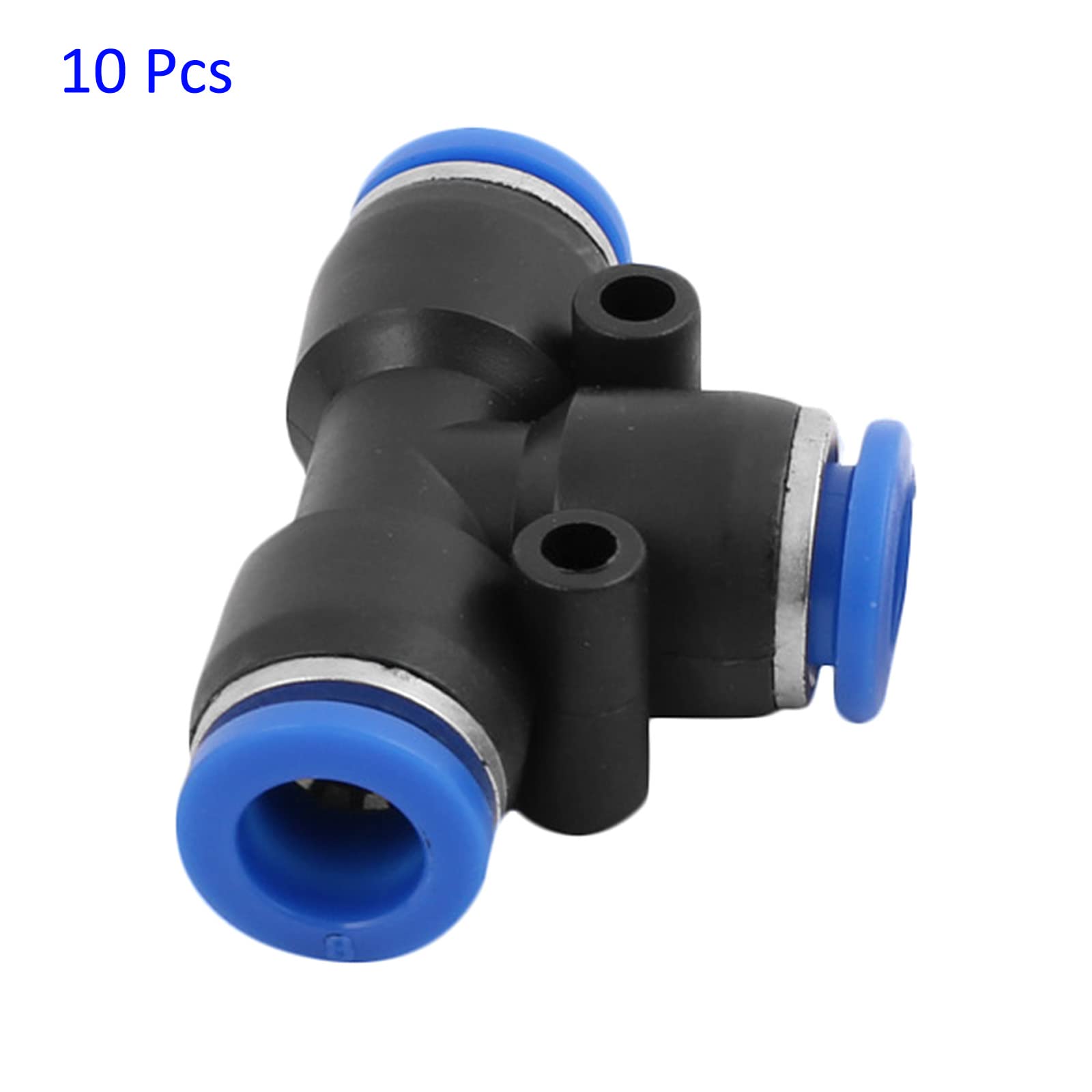 M METERXITY 3 Paquets Connecteur T 3 Chemins 8mm - Raccord Rapide Tuyau Air Eau