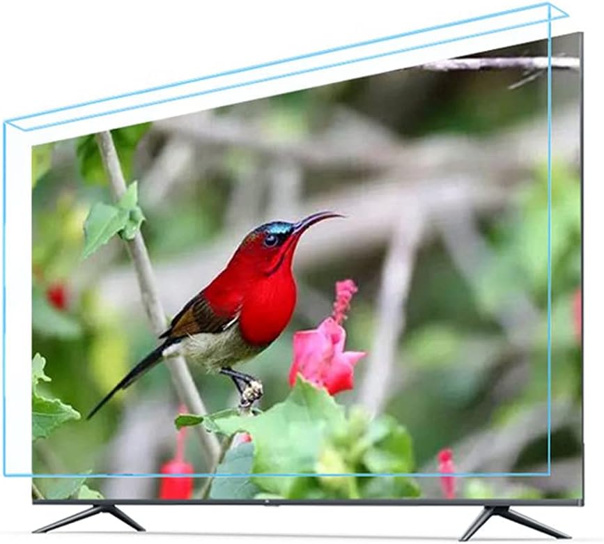 WSHA Scratch Resistant Screen Protector Panel, Blocking up to 100% of Hazardous HEV Blue Light, Reduces Digital Eye Strain, for TV LCD LED Display Screens,47inch(1040x584mm)
