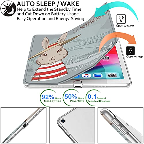 Image of DuraSafe Cases for iPad 2015 Pro 12.9 1st Gen Printed Case A1584 ML0F2HN /A A1652 ML0N2HN /A ML0R2HN /A ML0V2HN /A ML0U2HN /A ML0T2HN /A ML3Q2HN /A ML3N2HN /A ML3K2HN /A ML2J2HN /A ML3R2HN /A - Bunny Hat