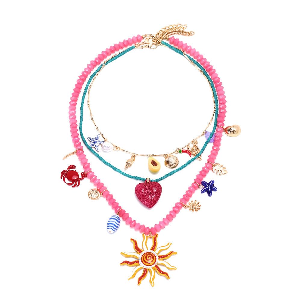 quecy Gold-Plated Alloy Material Contemporary Style - Multicolor Chain Necklaces for Women-picture-47