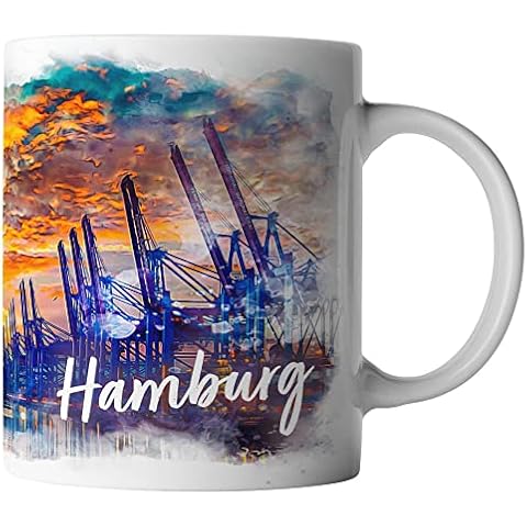 vanVerden Tasse - Hamburg Skyline Aquarell Cover
